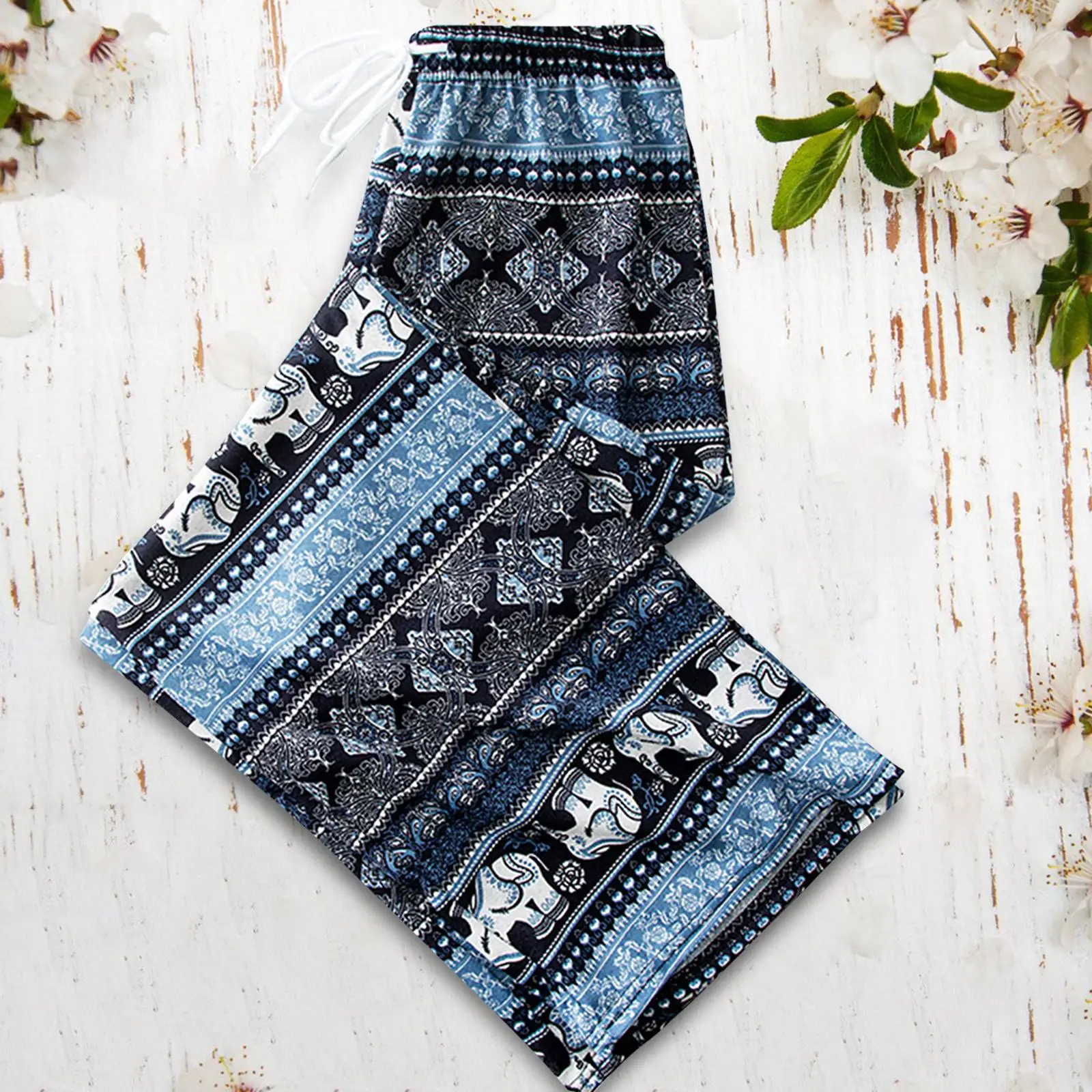 Harem Pants Women High Waist Thai Lightweight Hippy Casual Clothing Boho Trousers for Women for Lounge Summer Beach Ladies Women - Image 3