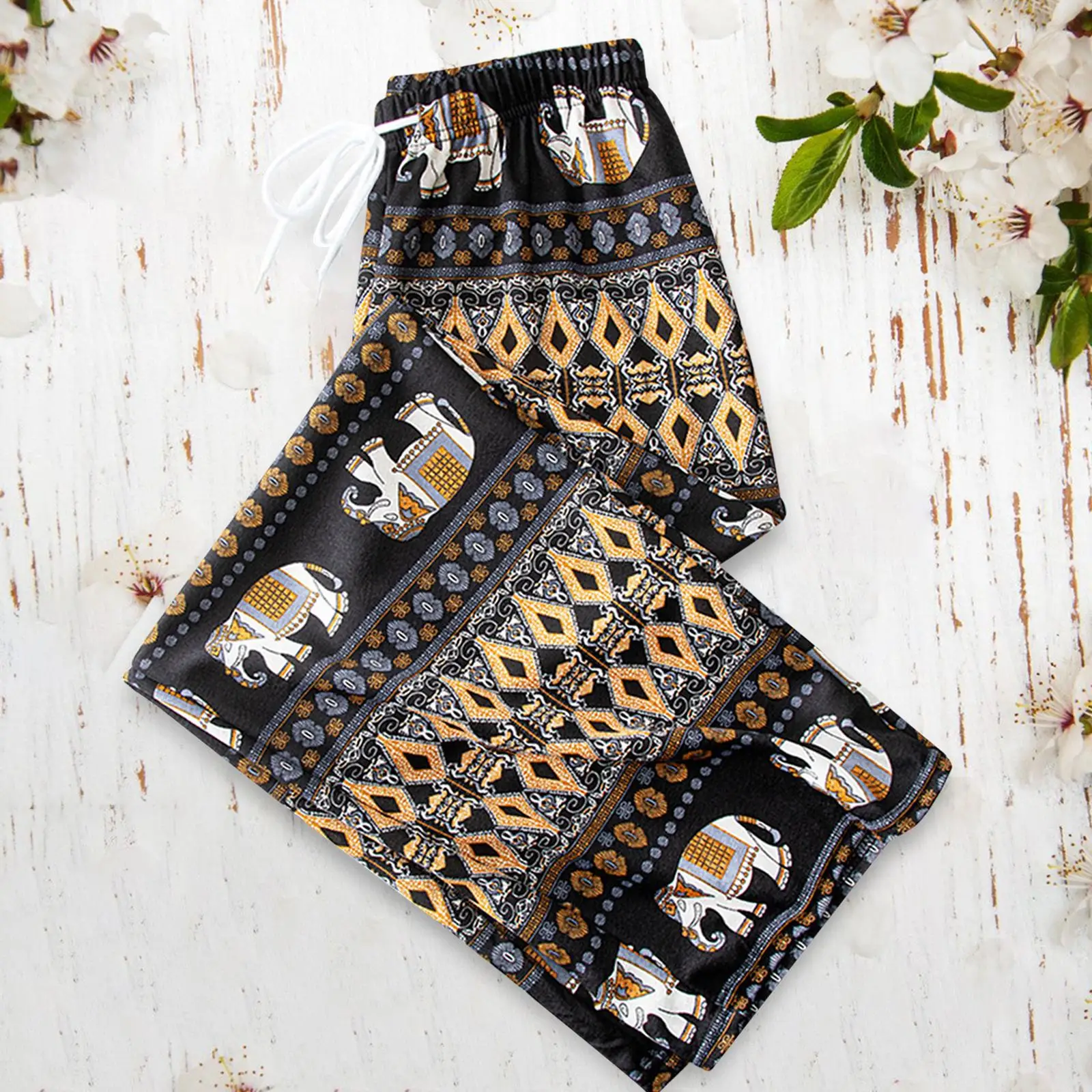 Harem Pants Women High Waist Thai Lightweight Hippy Casual Clothing Boho Trousers for Women for Lounge Summer Beach Ladies Women - Image 4